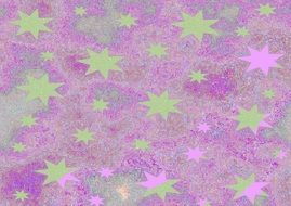 sprinkled purple wallpaper with stars