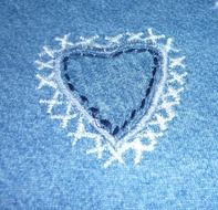 background fabric heart jeans love