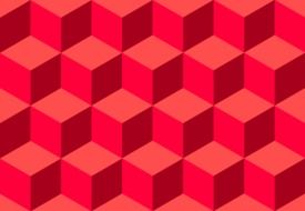 cube pattern seamless tile red