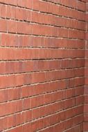 wall brick red corner rows