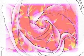 Abstract pink and white-yellow background