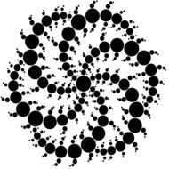 circles black pattern silhouette