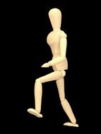wooden mannequin figure