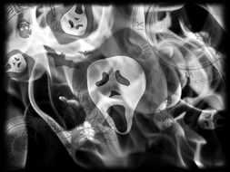 background spooky ghosts time