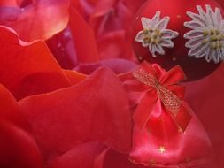 decoration christmas background red