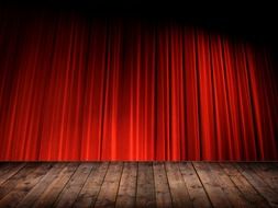 curtain theatre las vegas red