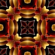 background with symmetrical folded paper