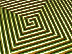 endless square spiral, drawing
