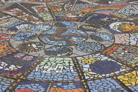 mosaic colorful stones geometric