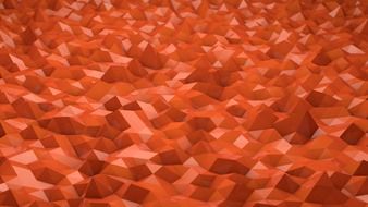 abstract low poly orange