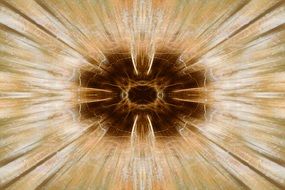 abstract fractal rays