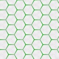 geometric beehive pattern green