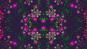 fractal purple green absraction