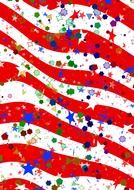 confetti star parade usa lines