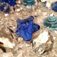 crystal decorative stars