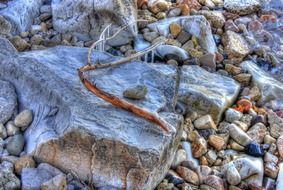rock stone ice winter texture