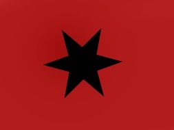 background star red black