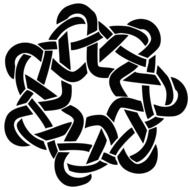 celtic knot silhouette shape