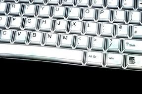 keyboard key board white laptop