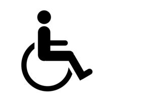 wheelchair pattern black background