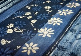 background patterns fabric blue