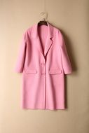 pink female coat