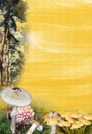 mushroom forest stationery