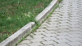 stone patch pavement walk grey