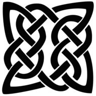 silhouette of celtic knot