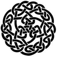 silhouette shape of celtic knot