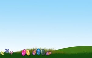 easter eggs background