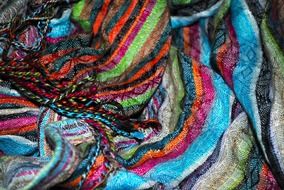 colorful texture scarf pattern