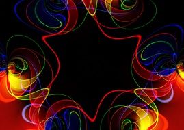 creative image of plexus waves