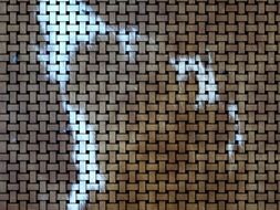 fabric brown and white pattern