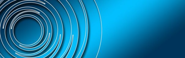 blue background with abstract circles