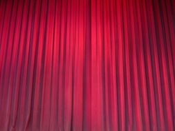 red curtains drapery theater