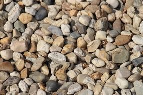 stones colorful beach sea