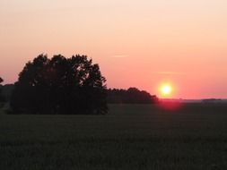 sunset afterglow sky rest evening