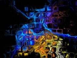 colorful fractal artwork waving