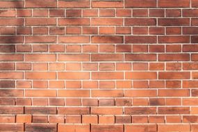 wall brick hard red brown bricked