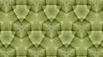 background with green kaleidoscope abstraction