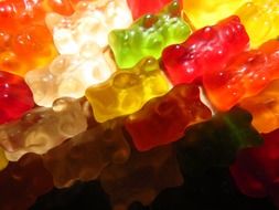 gummi bears close-up