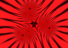 clipart of the red and black spiral background