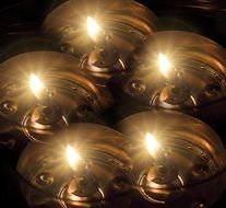 tea lights candles background light