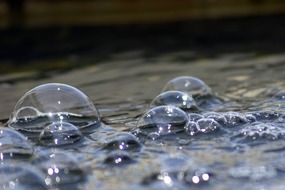 bubbles water wet sphere round