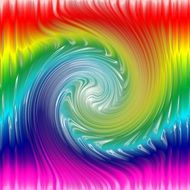 spirals colored rainbow background