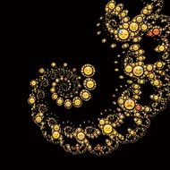 spiral universe of fractal emoticons
