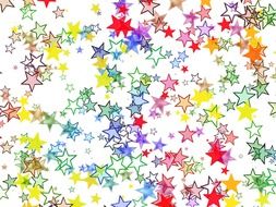 star colorful color background