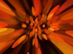 background with orange lights out of focus