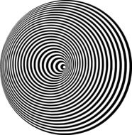 concentric circles round black